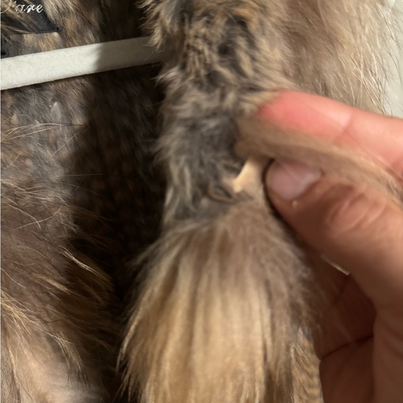 Retro Fur Vest in Brown and Tan - Picture 4 of 7